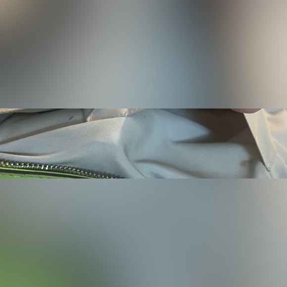 Coach Signature Khaki Lime Stripe Tote Bag - Picture 12 of 16